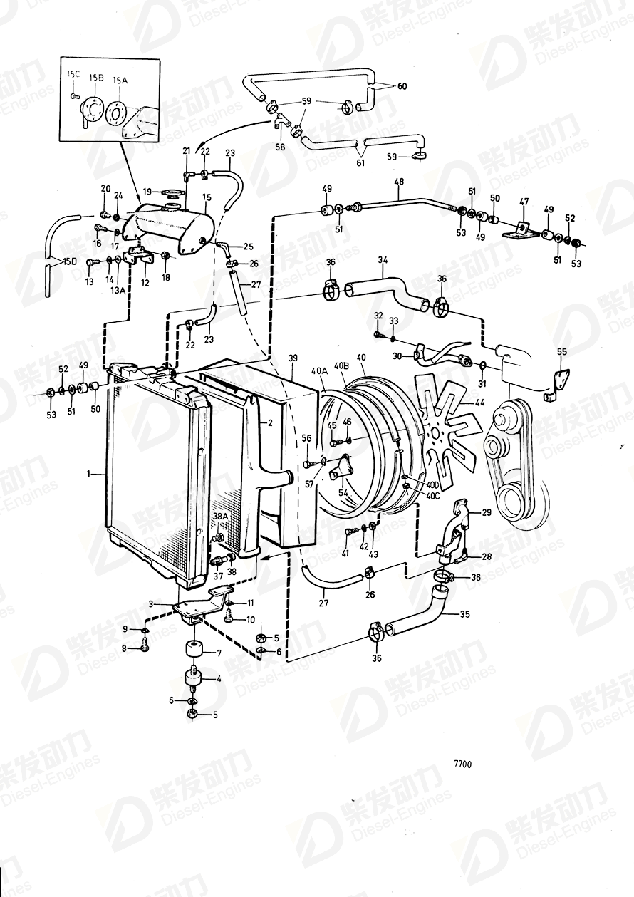 volvo penta Fan ring 1664483 Drawing volvo penta Fan ring 1664483 Drawing
